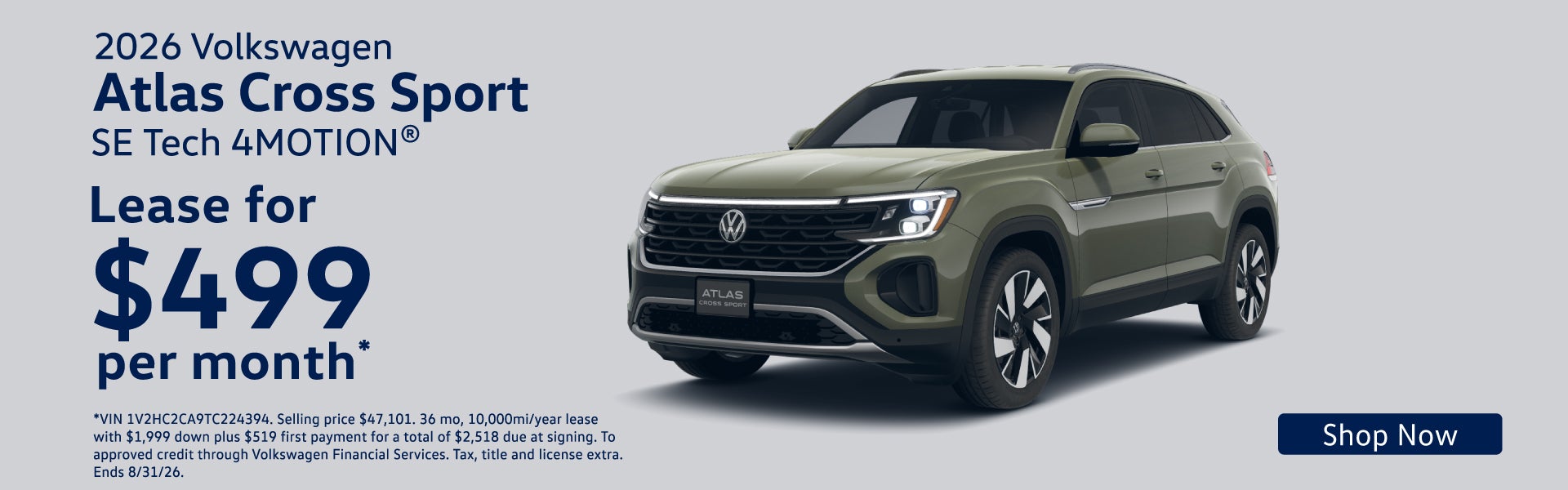2026 Volkswagen Atlas Cross Sport